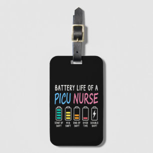 Batterielebensdauer eines PICU-Krankenschwester-Hu Gepäckanhänger