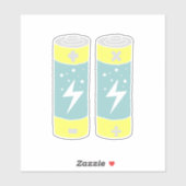 Batterien Aufkleber (Blatt)