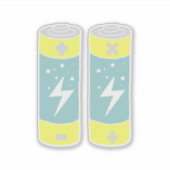 Batterien Aufkleber (Vorderseite)
