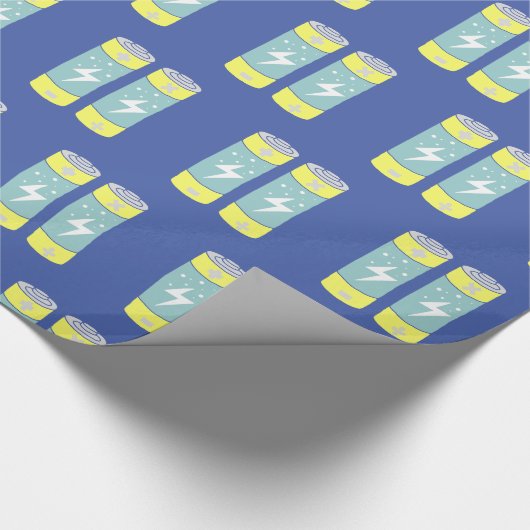 Batterien Geschenkpapier (Ecke)