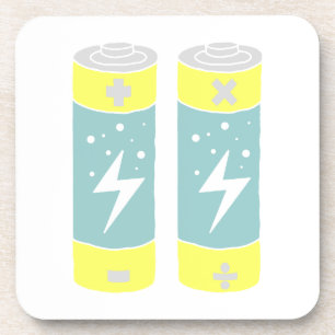Batterien Getränkeuntersetzer