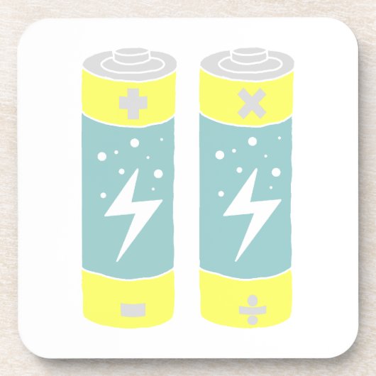 Batterien Getränkeuntersetzer (Vorderseite)