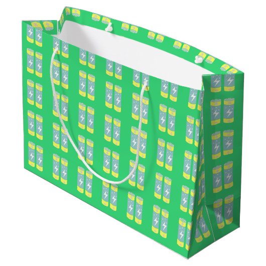 Batterien Große Geschenktüte (Rückseite Schrägansicht)