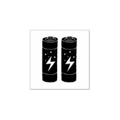 Batterien Gummistempel (Prägung)