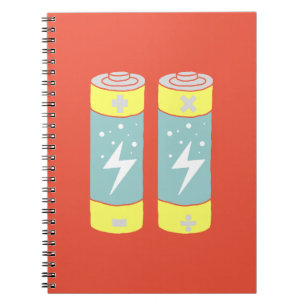 Batterien Notizblock