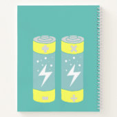 Batterien Notizblock (Rückseite)