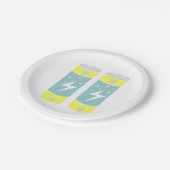 Batterien Pappteller (Schrägansicht)