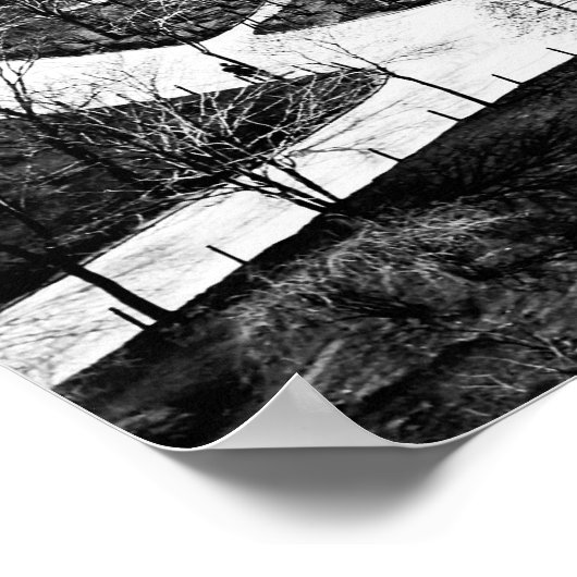 Batterien und Altbau Garten Poster (Ecke)