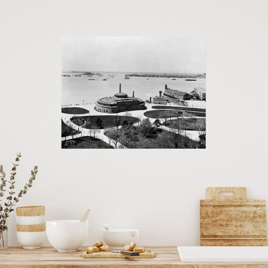 Batterien und Altbau Garten Poster (Küche)