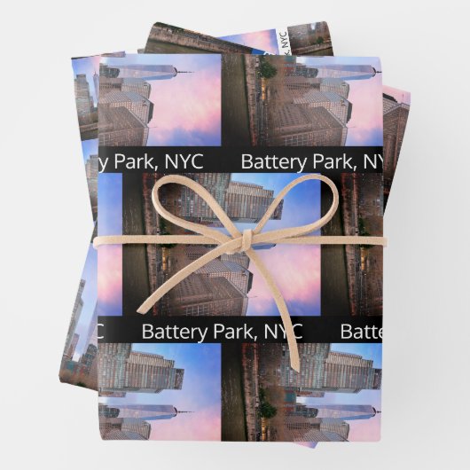 Batteriepark von Staten Island Ferry NYC Geschenkpapier Set (Beispiel)