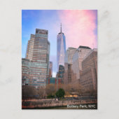 Batteriepark von Staten Island Ferry NYC Postkarte (Vorderseite)