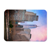 Batteriepark von Staten Island Ferry NYC Postkarte Magnet (Horizontal)