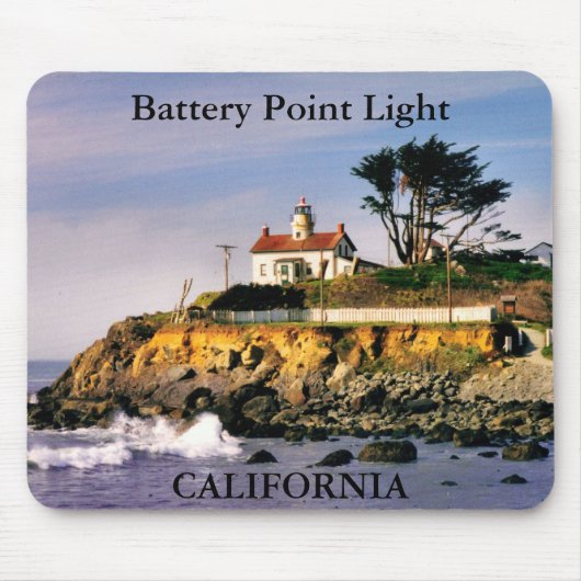Batteriepunkt Licht, California Mousepad (Vorne)