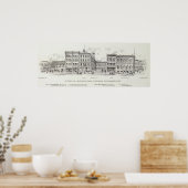 Batterieseite Kalifornien und Sacramento Poster (Küche)