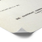 Batterieseite Kalifornien und Sacramento Poster (Ecke)