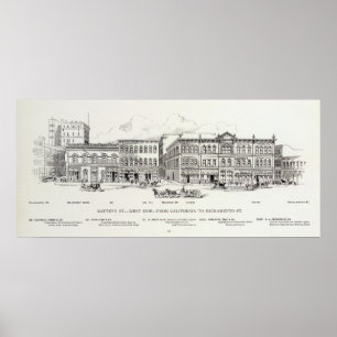 Batterieseite Kalifornien und Sacramento Poster