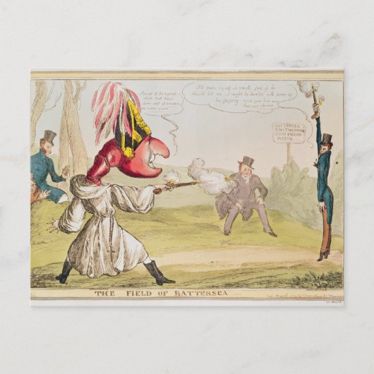 Batteriesektor, 1829 postkarte (Vorderseite)