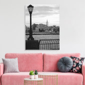 Batteriespeicher Stadt II Leinwanddruck (Insitu (Wohnzimmer))