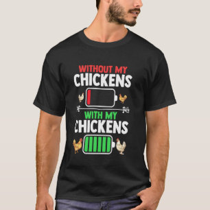 Batteriestand Hühnerbauer Landwirtschaft Tiere Kük T-Shirt