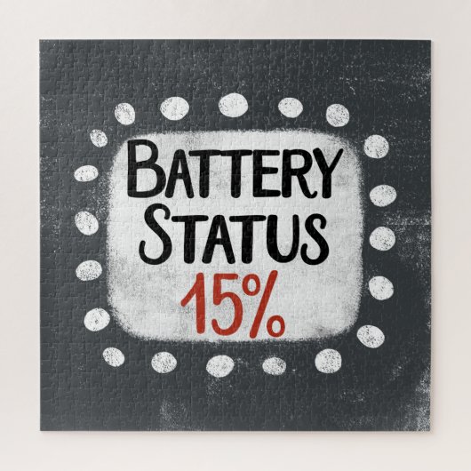 Batteriestatus 15 % Jigsaw-Puzzle Puzzle (Vertikal)