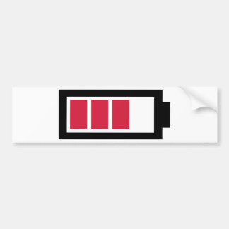 Batteriesymbol Autoaufkleber
