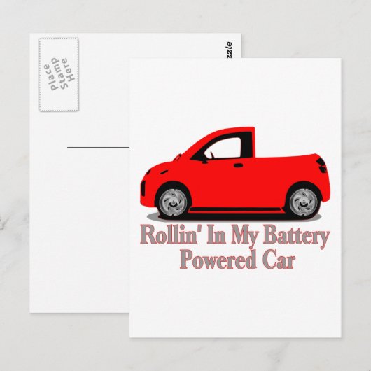 Batteriewagen Postkarte (Vorne/Hinten)