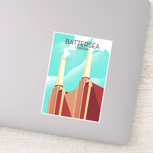 Battersea London Aufkleber (Detail)