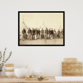 Battery E of 1st Artillery & Hotchkiss Gun SD 1891 Poster (Küche)