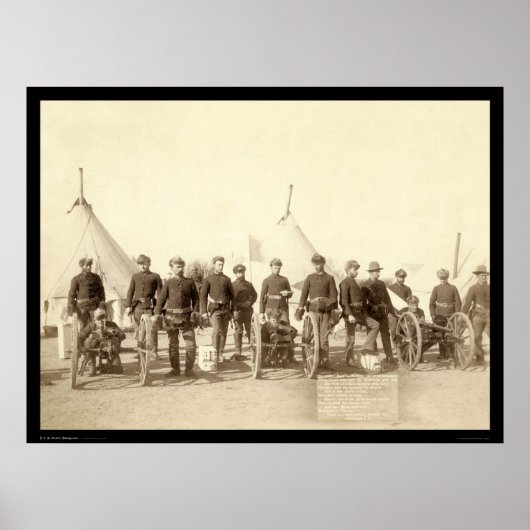 Battery E of 1st Artillery & Hotchkiss Gun SD 1891 Poster (Vorne)