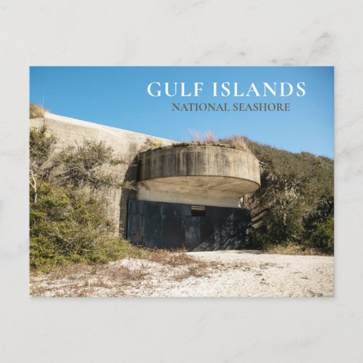 Battery Langdon, Fort Pickens, Gulf Islands NS Postkarte (Vorderseite)