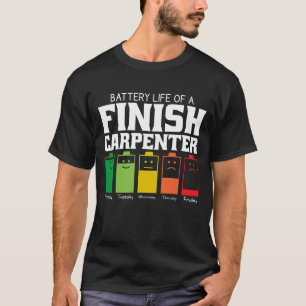 Battery Life Of A Finish Carpenter T-Shirt