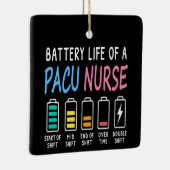 Battery life of a PACU nurse levels humor Keramikornament (Rechts)