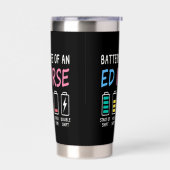 Battery life of an ED nurse levels humor Thermobecher (Links)