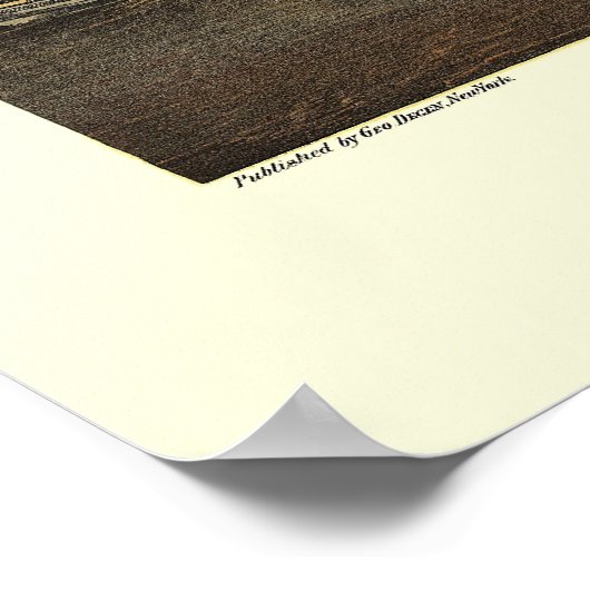 Battery Park, NY Panoramic Map - 1873 Poster (Ecke)