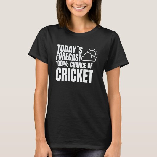 Batting Game Weather Preview Bowler Batsman Cricke T-Shirt (Vorderseite)