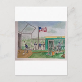 Batting Practice Postkarte