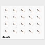 Battle Ax Runder Aufkleber (Blatt)