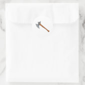 Battle Ax Runder Aufkleber (Tasche)