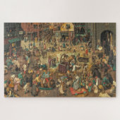 "Battle between Carnival and Lent" 1559, Bruegel, Puzzle (Horizontal)