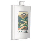 Battle Creek Idaho Colors Flachmann (Rechts)