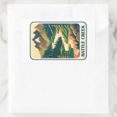 Battle Creek Idaho Colors Rechteckiger Aufkleber (Tasche)