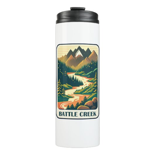 Battle Creek Idaho Colors Thermosbecher (Vorderseite)