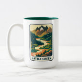Battle Creek Idaho Colors Zweifarbige Tasse (Links)