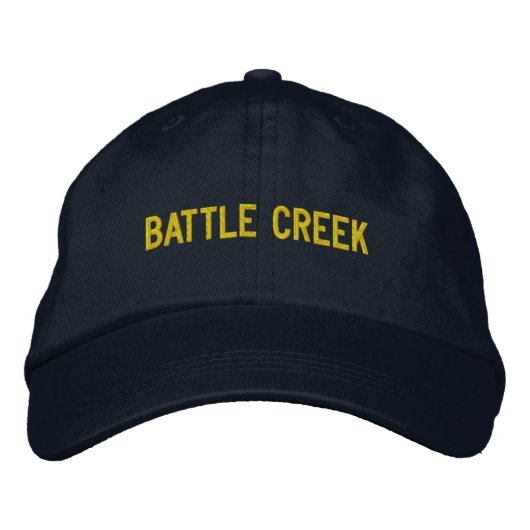 Battle Creek Michigan bestickt Baseball Hat Bestickte Baseballkappe (Vorderseite)