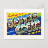 Battle Creek Michigan MI Großbuchstabe Postkarte (Vorderseite)