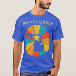 Battle Creek Michigan Vintag Distressed Souvenir T-Shirt