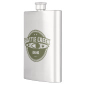 Battle Creek Wild und Landschaftlicher Fluss Idaho Flachmann (Links)