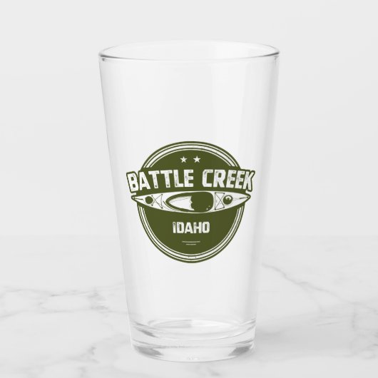 Battle Creek Wild und Landschaftlicher Fluss Idaho Glas (Vorderseite)