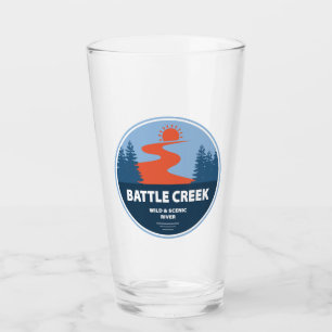Battle Creek Wild und Landschaftlicher Fluss Idaho Glas
