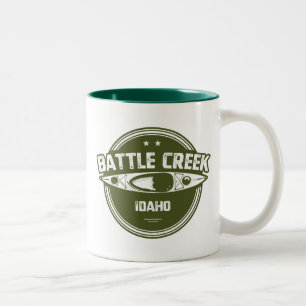 Battle Creek Wild und Landschaftlicher Fluss Idaho Zweifarbige Tasse